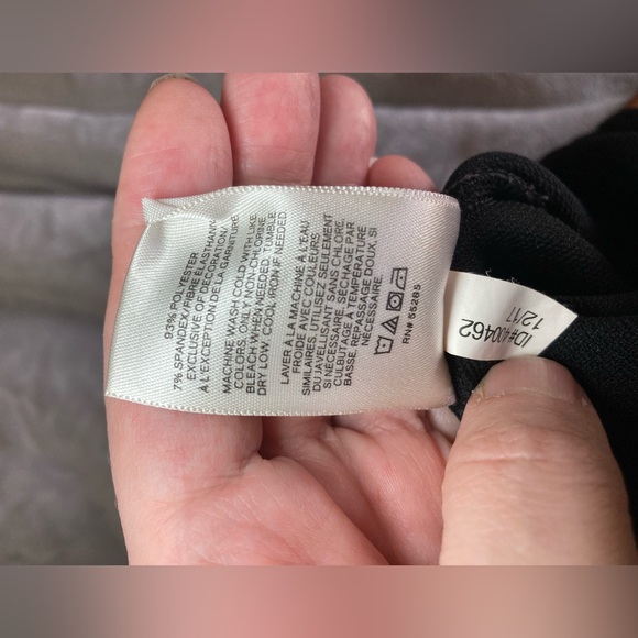 Express Black Stretch Knit Bodysuit with Logo Tag - Picture 8 of 10